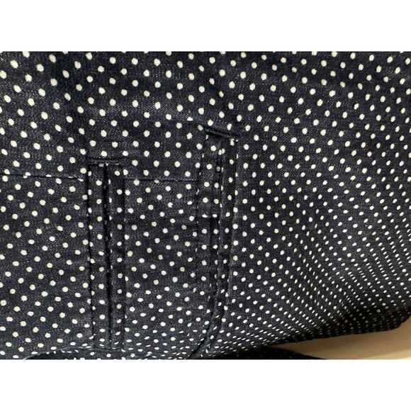 J.Crew Jacket Womens Size 6 Blue White Blazer Polka Dot Two Button Schoolboy - Picture 5 of 12